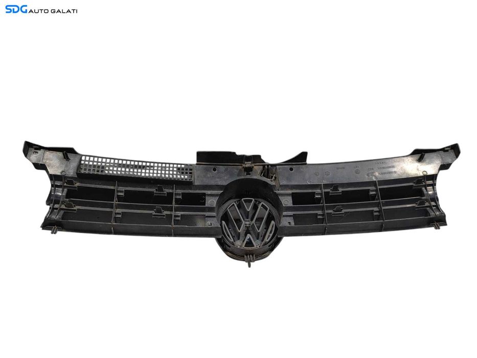 Grila cu Emblema Spoiler Bara Fata Volkswagen Golf 4 1998 - 2005 Cod 1J0853655G 1J0853651H (Fisuri) [L5202]