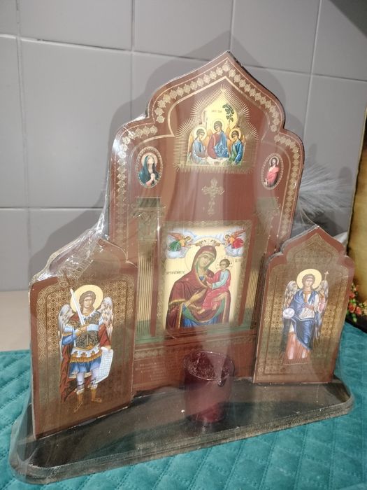Candela de masa din lemn Karta Antika Aghios Nectarios