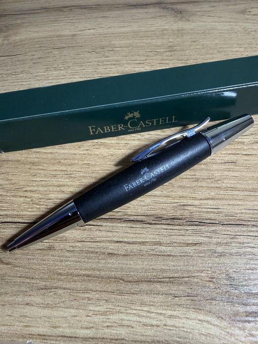 Pix Faber-Castell e-motion 148383, lemn Pearwood, negru, premium