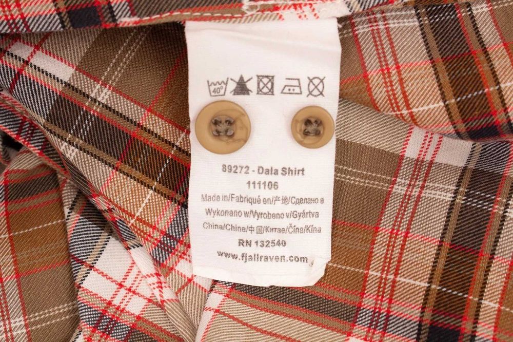Fjallraven Dala оригинална дамска риза каре памук S