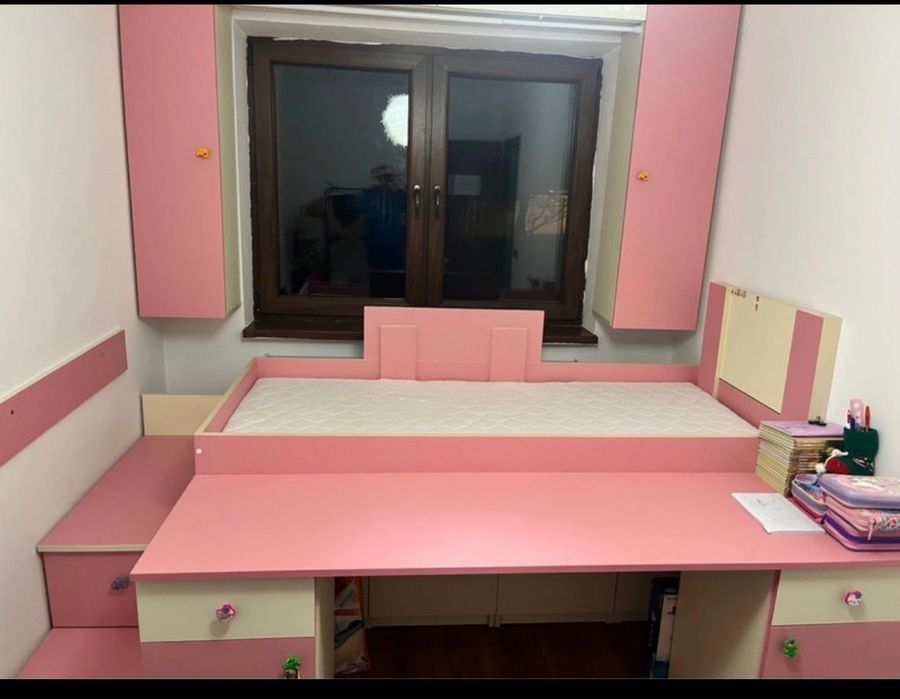 Mobila  fetite roz completa