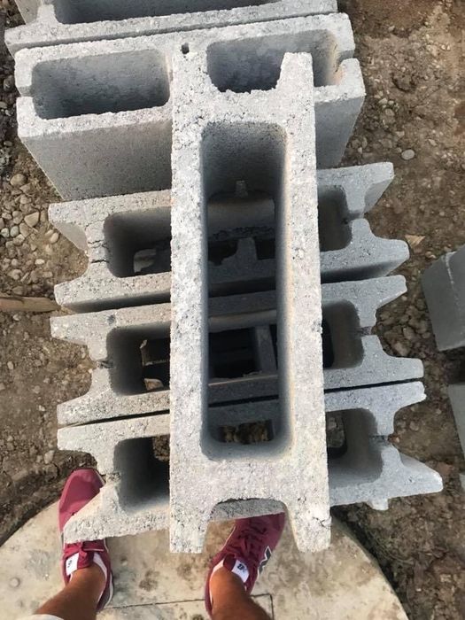 Boltari din beton, 15 l x22h x50 L cm,