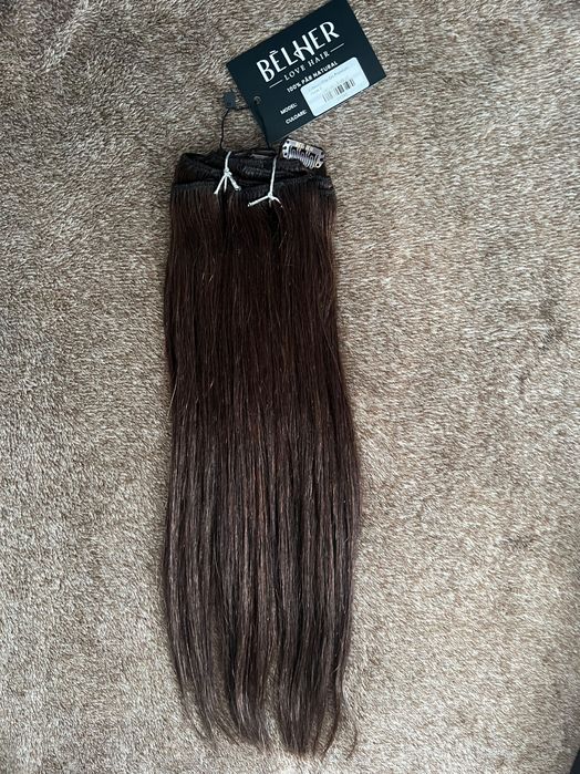 Extensii Belher clip-on premium 45 cm, nuanta 3 (din par natural remy)