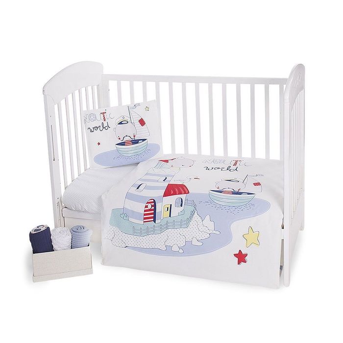 Бебешки спален комплект 5 части Kikkaboo
