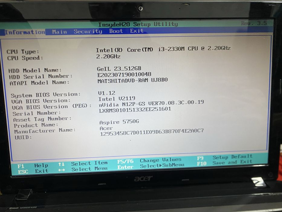 Acer Aspire ноутбуки