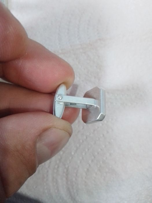 Butoni argint cu sidef natural germania