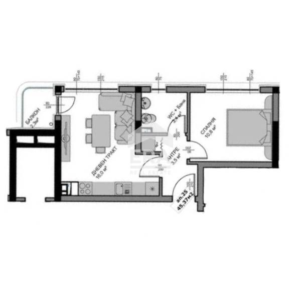 Продава се Двустаен апартамент в Варна, Владислав Варненчик - 52 кв.м за 1537 €/кв.м - Снимка #4