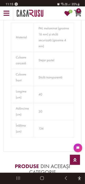 Vand mobila sufragerie Casa Rusu