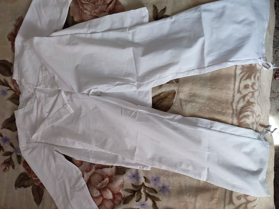 ХБ костюм белый 52й размер