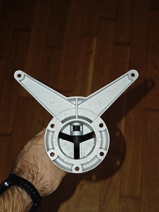 Picior mobila, pentru masa, metalic, finisaj cromat, rotund 860mm