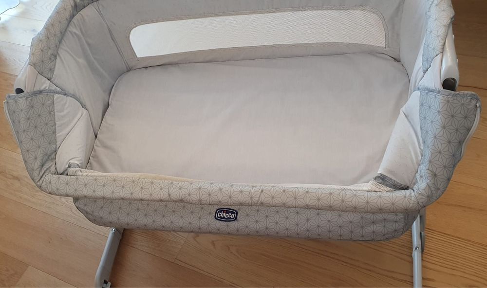 Patut co-sleeper pentru bebelusi Chicco NEXT2ME Dream, sage, 0 luni+