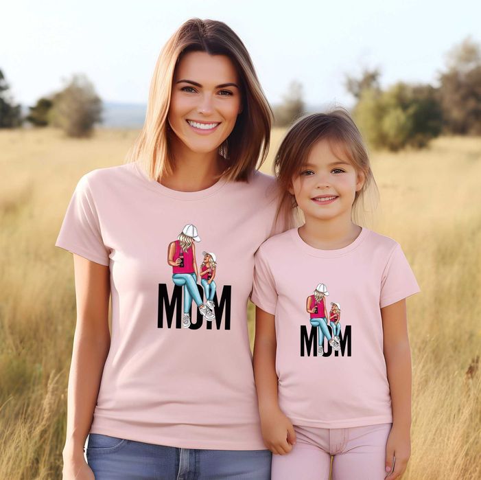 Нови Еднакви тениски Мама и Аз от 100% памук