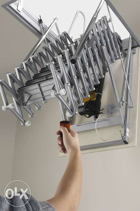 Чердачная лестница из Италии. Люк на мансарду