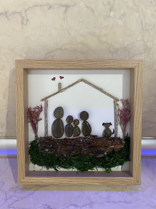 Пана от речни камъни (персонализирани)