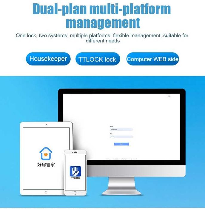 Panou control acces smart K2-2, K2F-2 TTLOCK IP66 waterproof