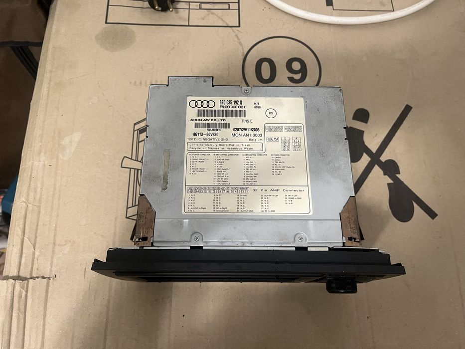 Оригинална навигация RNS-E, Audi A4 B7