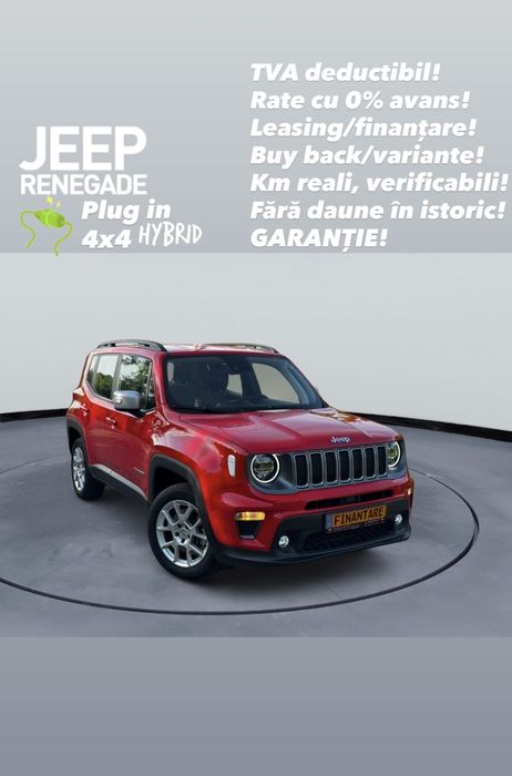 Jeep Renegade Plug in Hybrid / 4x4 la buton / Distronic / Lane assist / Camera / LED