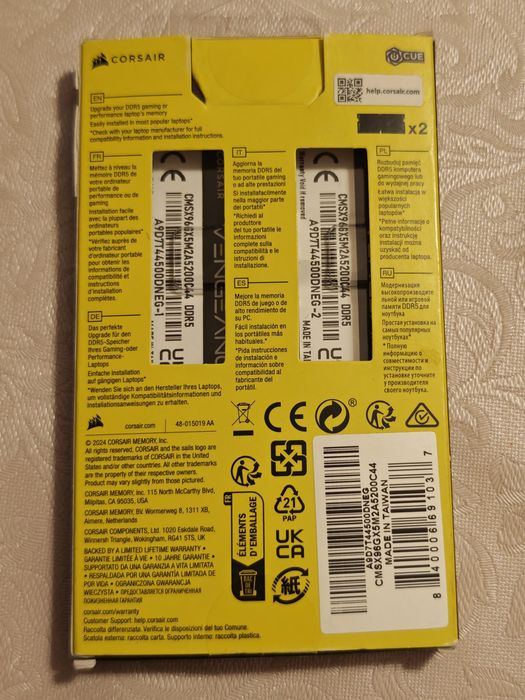 Corsair Vengeance 96GB SODIMM Kit (2x48)