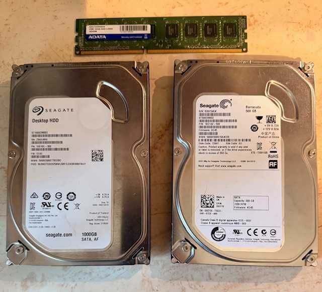RAM памети + твърди дискове SSD втора употреба