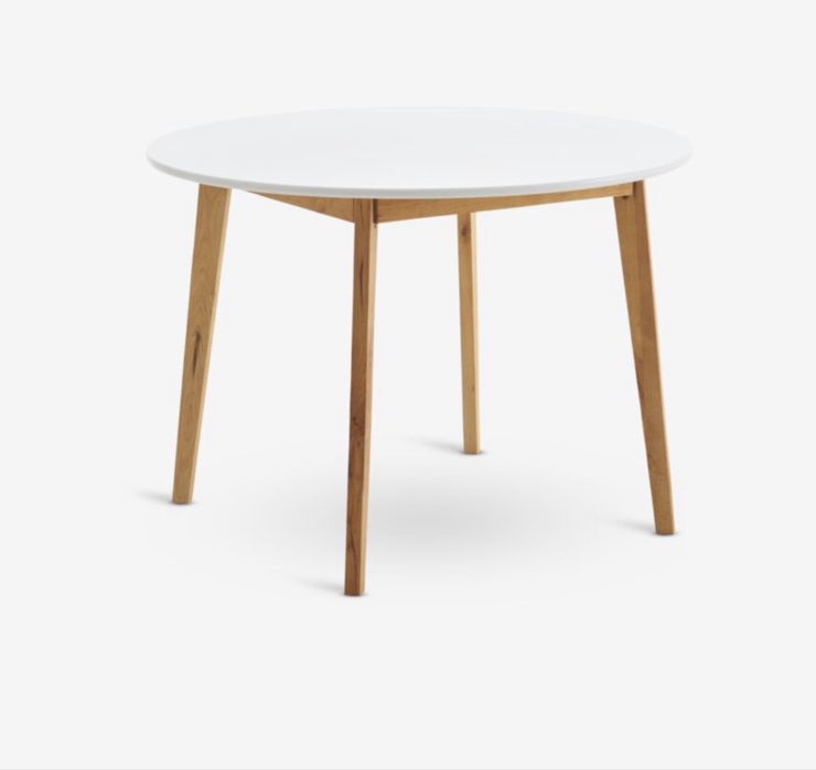 Маса JEGIND бяла и дърво