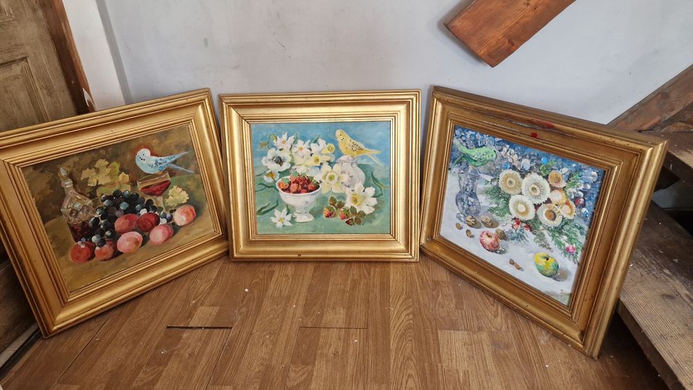 Tablou deosebit „Natură statică cu pasăre” – Rodica Anca Marinescu
