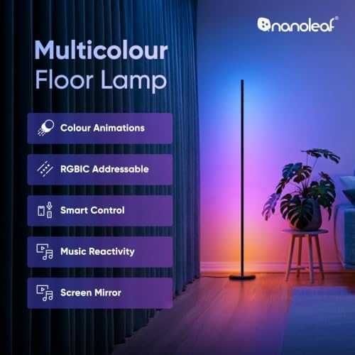 Nanoleaf RGBICW смарт LED подова лампа 1700lm Alexa