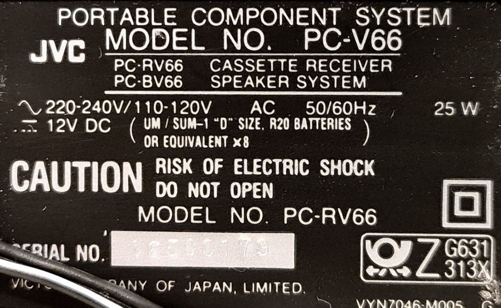 Jvc  pc  -  v 66