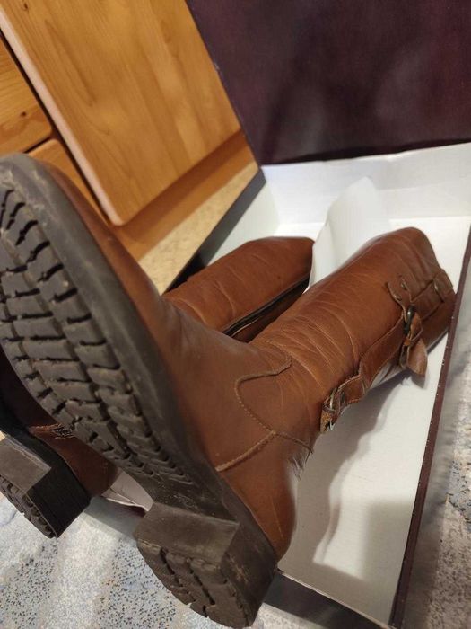 Дамски ботуши - зимни, естеств. кожа