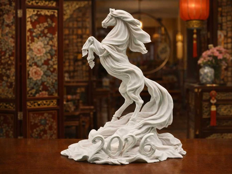Anul Calului 2026 – Sculptură Zodiac Chinezesc