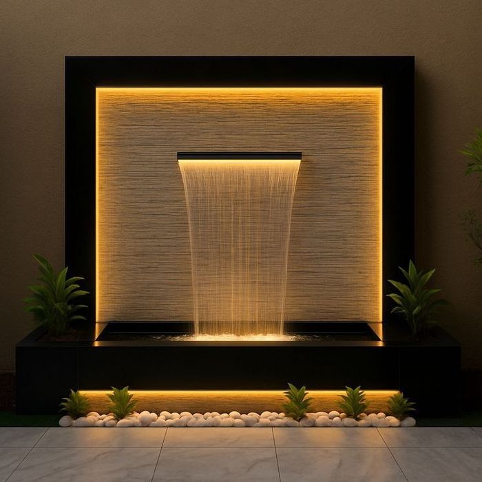 Водопад релиф вольер для животных