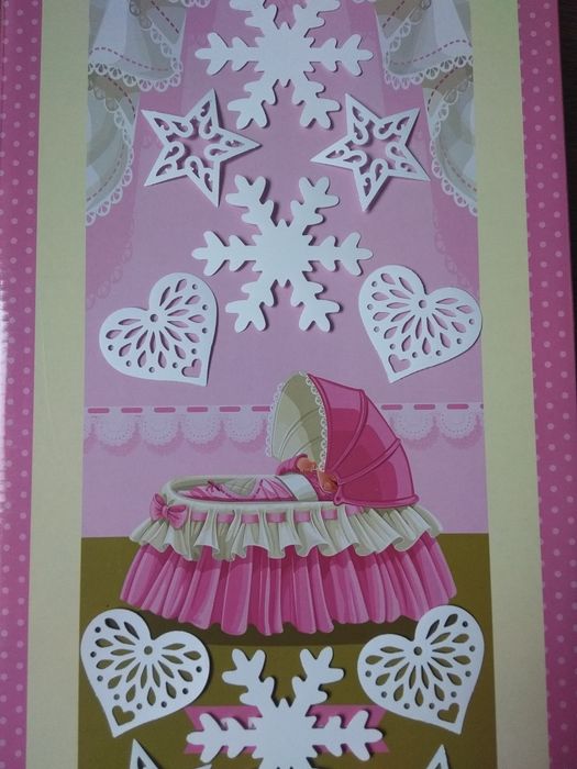 Снежинки ёлочки звёзды сердечки декор.