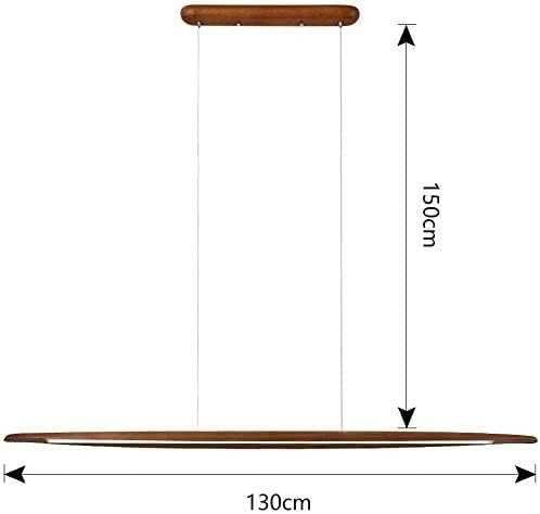 ЛЕД LED полилей Дървена димируема трапезна Таванна лампа  Дистанционно