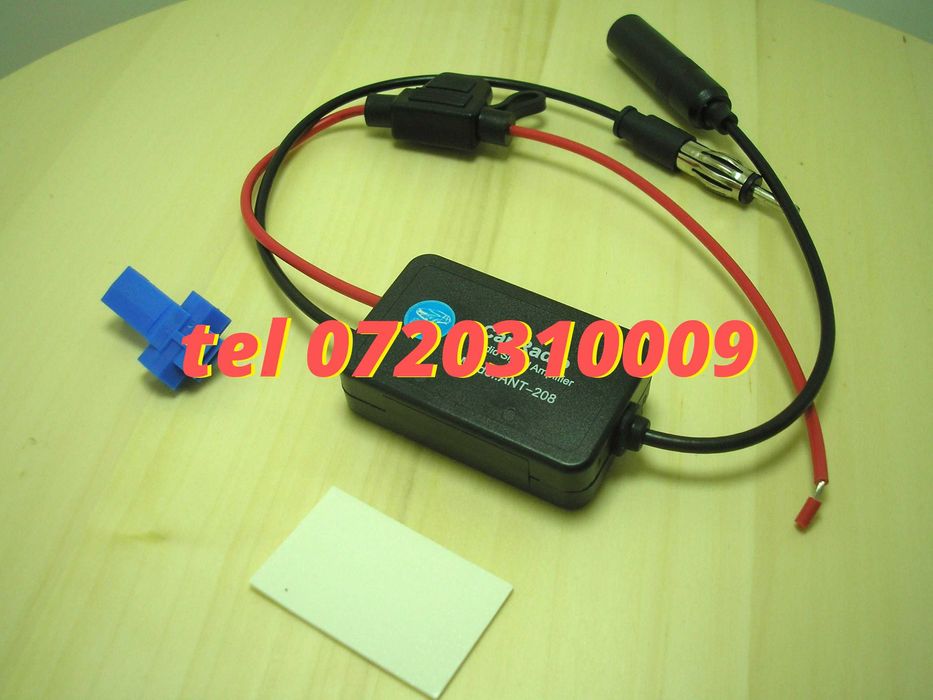 Amplificator De Semnal Antena Radio Auto Fm 12v