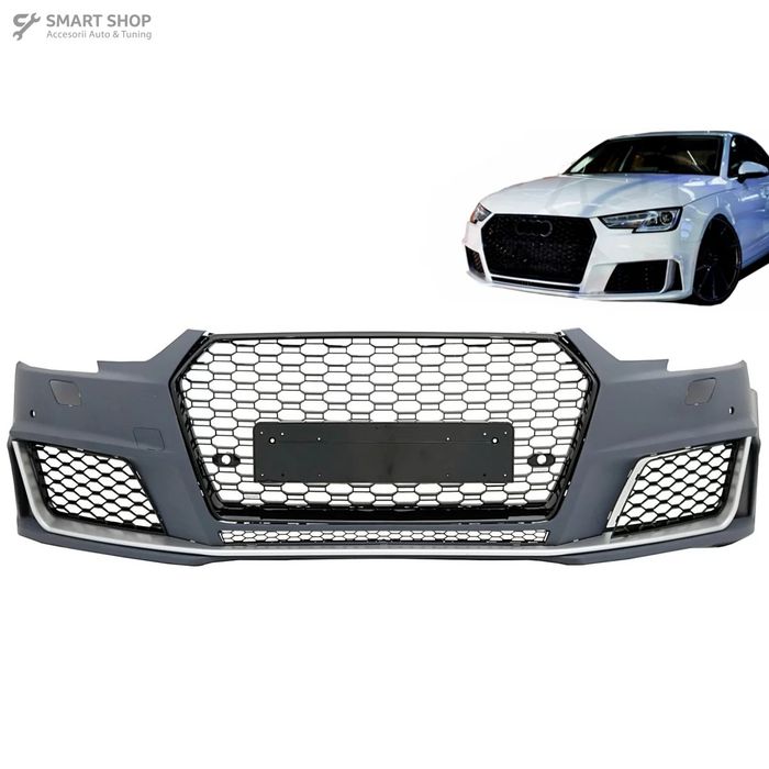 Bara Fata cu grile de bara Audi A4 B9 8W (2016-2018) Quattro RS4 Desig