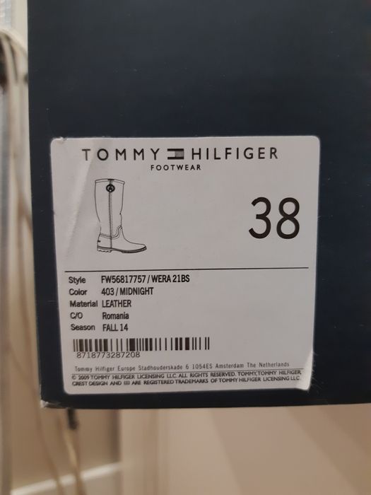 Женские сапоги Tommy Hilfiger
