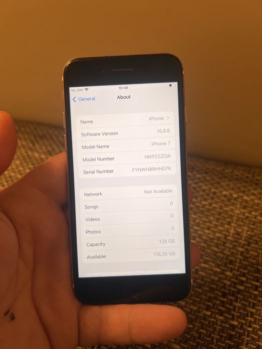 iPhone 7 Gold 128GB – Baterie 87%