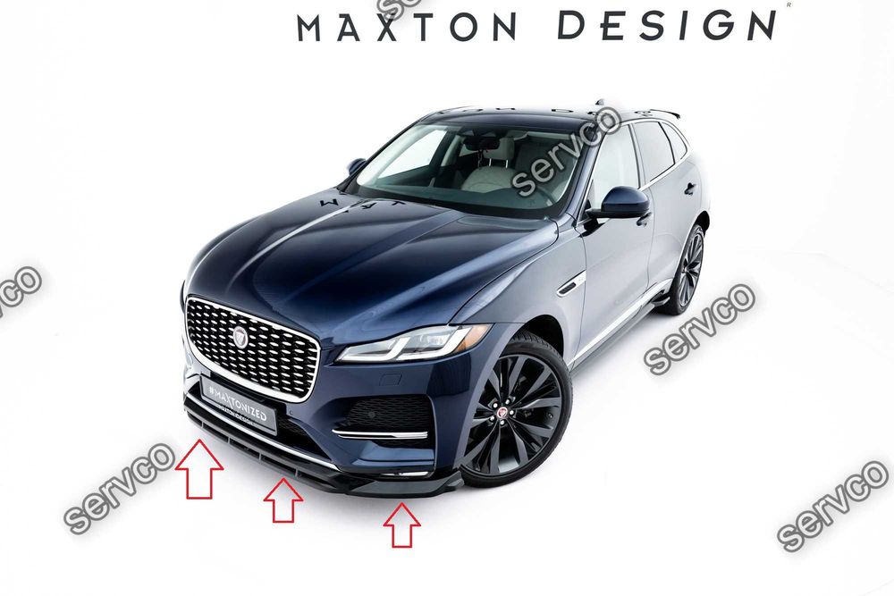 Prelungire splitter bara fata Jaguar F-Pace R-Sport Mk1 Facelift 2020-2025 v2 - Maxton Design