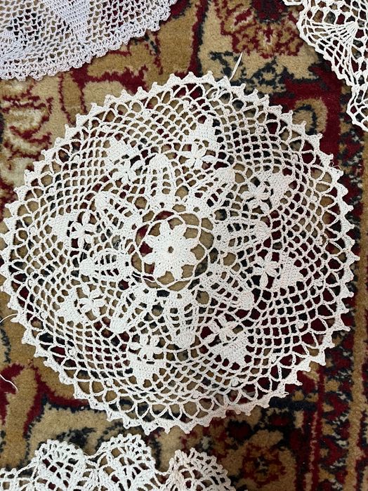 Салфетки ажурные хлопок