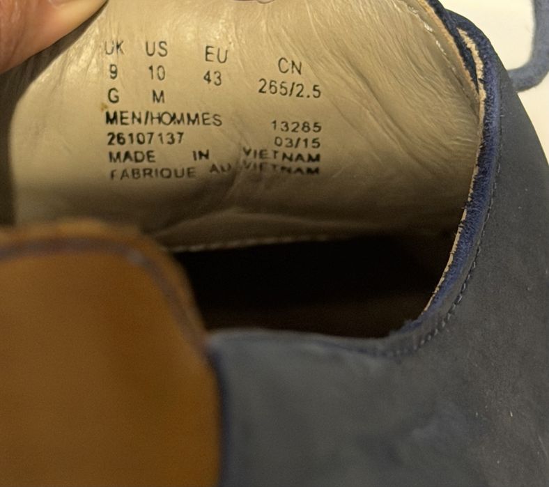 Pantofi Clarks de piele