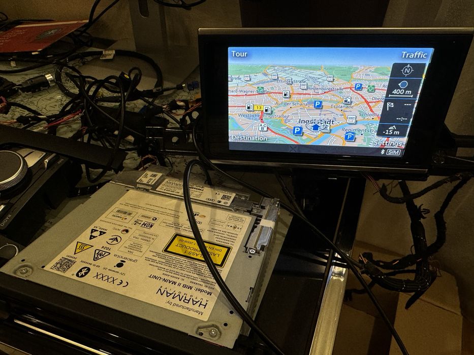 Set unitate MMI MIB2 Audi A6/A8 C7, display 8”, consola completa