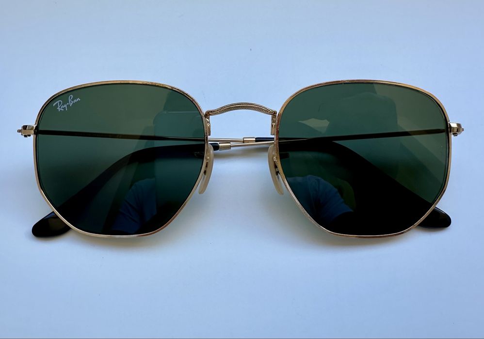 Ray Ban RB3548-N Hexagonal Gold / Green G-15 – Оригинални