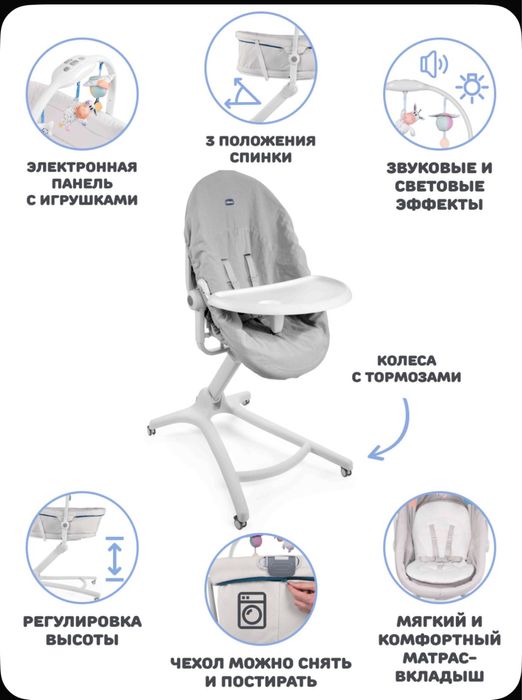 Кроватка Chicco baby hug 4в1