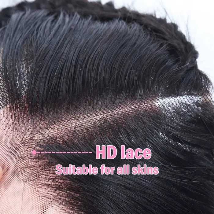 Тупе естествен косъм плитки