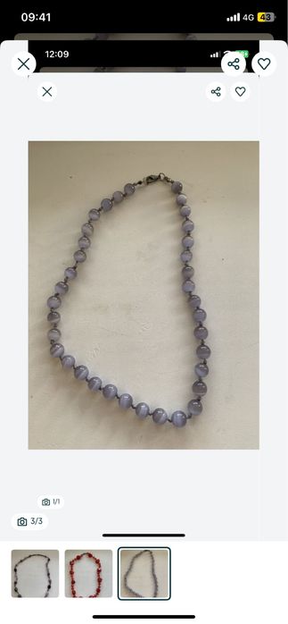 Украшения полудрагоценные.