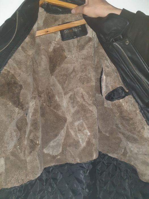 Мужская куртка кожаная