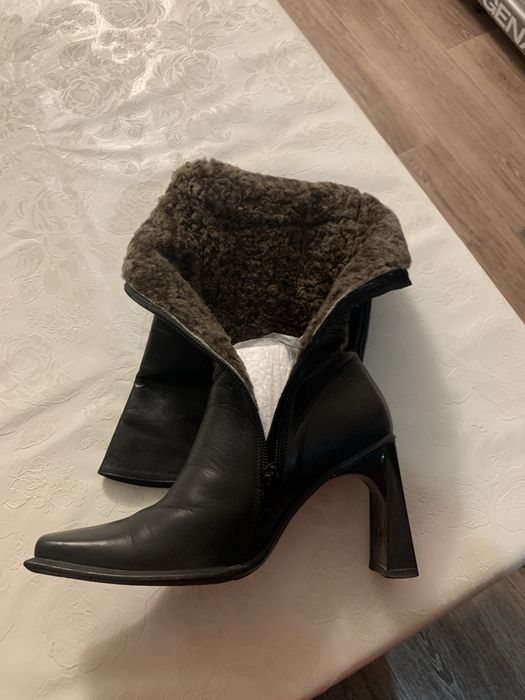 Сапоги зимние кожанные ИТАЛИЯ б/у р-р 36