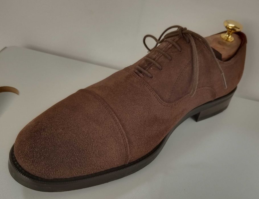 Pantofi oxford 44 lucrati manual Scalpers NOU piele naturala moale