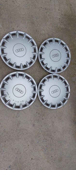 Железни джанти 5×112/15 и оригинални тасове за Ауди
