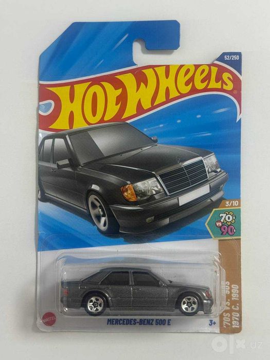 Hot Wheels Regular Long Card Mercedes-Benz 500E - Diecast -