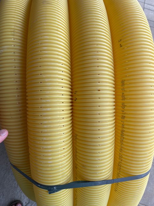 Tub drenaj, flexibil, PVC, Ø 100 mm, grosime 3 mm, L 25 m